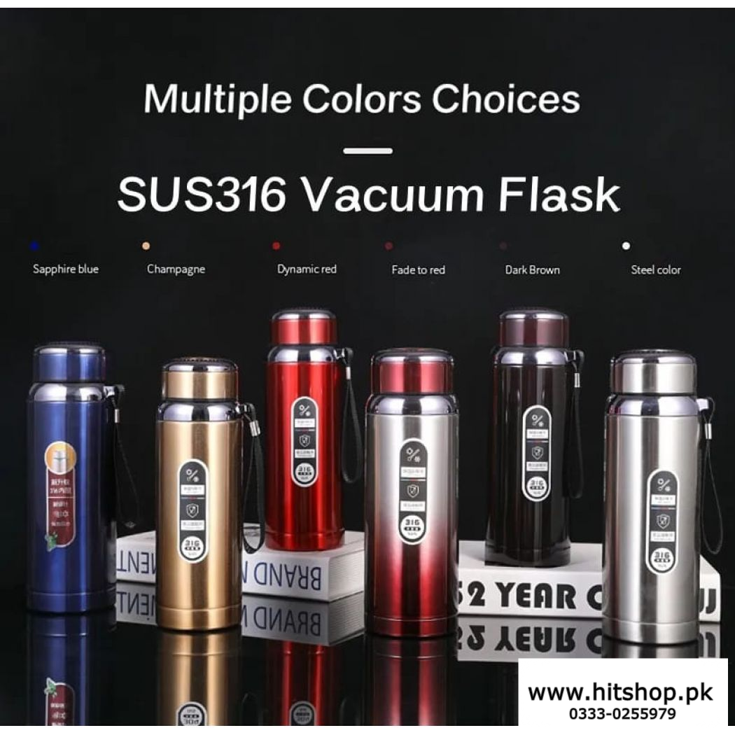 Vacuum Flask water Bottle 1000ml Thermostat